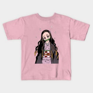 Nezuko Color Blocking Kids T-Shirt